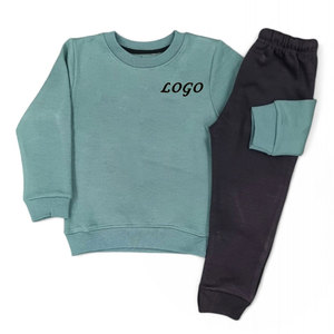 Personalizable a prueba de viento algodón niños sudadera Jogger conjuntos último estilo Casual tamaño perfecto sudadera Jogger chándal - Product Image 5