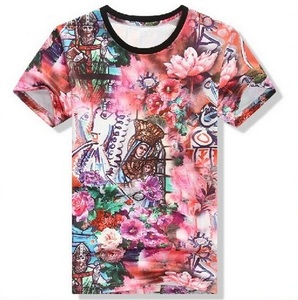 T-shirt de sport et de fitness pour homme grande taille 100% coton, d'été, col polo en V, avec poche, formel, extensible, tricoté, à manches courtes, imprimé - Product Image 1