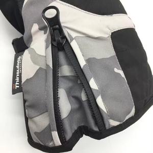 Gants de cyclisme de neige d'hiver pour hommes de haute qualité Gants de ski imperméables coupe-vent avec matériau en cuir Meilleur prix de qualité - Product Image 4