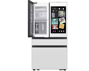 NUOVO Frigorifero a 4 Porte Stile Francese (29 Piedi Cubi) Frigorifero (in piedi) con Family Hub in vetro bianco, garanzia di 3 anni, prodotto in Colorado - Product Image 1