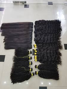 Wholesale Raw Vietnamese Wavy/<b>Curly</b> Super/Double Remy Human Hair <b>Extensions</b> Machine Weft No Chemical Processing - Product Image 4