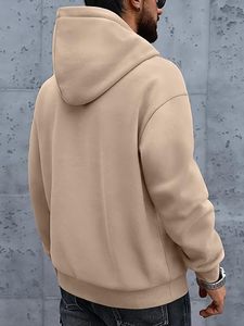 เสื้อฮู้ดดี้ขนแกะหนานุ่ม 340gsm แบบสั่งทำพิเศษ ทรงหลวม ไหล่ตก คุณภาพสูง สำหรับผู้ชาย - Product Image 3