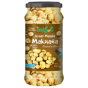 Graines de lotus Makhana entières biologiques premium Healthy Crunch, super-aliment sans culpabilité, collation prête à manger - Product Image 2