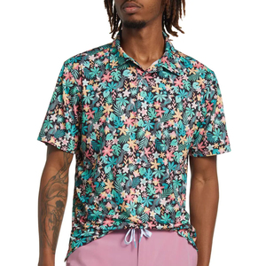 Vente en gros de polos pour hommes au meilleur prix avec impression de sublimation col rabattu Street Wear en bas quantité minimale de commande Polo de haute qualité - Product Image 1