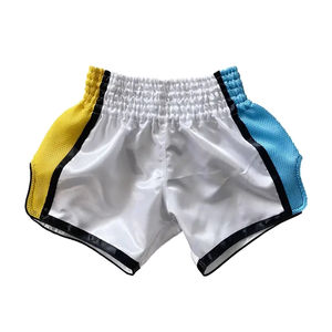 Pantalones cortos de Muay Thai de diseño de buena calidad para hombre Pantalones cortos de hombre con impresión de logotipo personalizado Grappling Muay Thai - Product Image 4