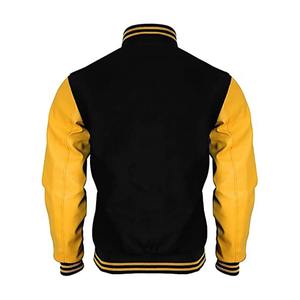 Wholesale Price New Design Varsity Jackets Adults Custom Winter Baseball Letterman Stand <b>Fleece</b> 100% Cotton Custom Color Front - Product Image 2