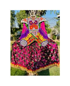 Afghan Kuchi <b>Dresses</b> Tribal Ethnic Vintage Kuchi <b>Dress</b>, Afghan/Pakistan Kuchi Party Traditional Vibrant Colors <b>Dresses</b> - Product Image 6