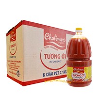 CHOLI-MEX 2.1Kg Very Hot Pasty Chili Sauce Vietnam Traditional Spicy Seasoning in Plastic Bottle for Grilled Meat