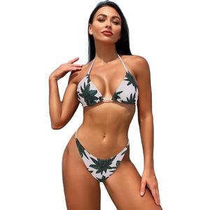 Maillot de bain style glamour orné d'impressions par sublimation, tenue de soirée piscine scintillante, bikini de plage pour femme - Product Image 2