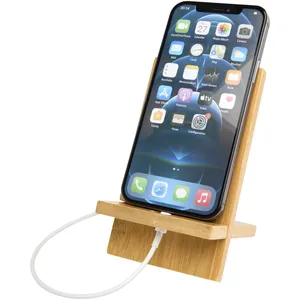 Soporte para Teléfono de Bambú Ceibo con Accesorio Desmontable para Gestión de Cables - Product Image 3