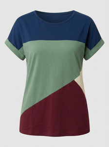 Camisetas de Mujer de Manga Corta, Corte Regular, Color Sólido, Poliéster Transpirable, para Verano, Oferta, Mejor Precio - Product Image 2