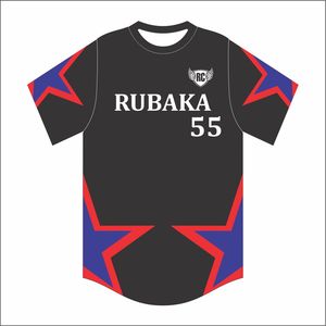 เสื้อเบสบอลผ้าโพลีเอสเตอร์สำหรับทุกเพศเสื้อเจอร์ซี่100% 2ปุ่มออกแบบได้ตามต้องการ - Product Image 4