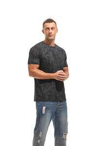 เสื้อยืดเทอร์รี่ทรงปกติสำหรับผู้ชาย แบรนด์ Ozil International คุณภาพสูง ระบายอากาศได้ดี แห้งเร็ว แขนสั้น - Product Image 3