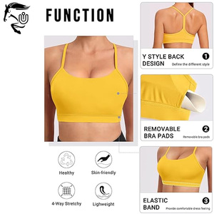 Soutien-gorge de sport léger et confortable à soutien élevé pour adultes Séchage rapide Respirant Imperméable Anti-bactérien Y-line Bretelles Privé - Product Image 5