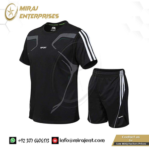 Vente en gros 2 pièces ensemble survêtement décontracté costumes de sport pour hommes été hommes course à pied hommes Fitness Jogging Gym ensembles de vêtements de sport - Product Image 2