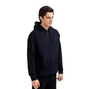 Sudadera con capucha de color sólido para hombre, ropa de calle, ropa deportiva, ropa de diario, cómoda, Polar, con bolsillo de canguro - Product Image 2