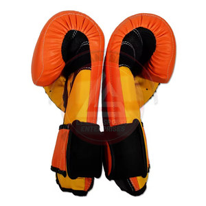 Mitaines de boxe en cuir avec impression de logo personnalisée - Vente en gros, bande auto-agrippante anti-humidité, unisexe, haute qualité - Product Image 2