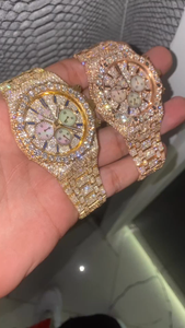 Trending Fully Customized Iced Out Diamond Lab Grown Watch for Men Hip Hop Diamond Jewelry Watch Gift - Product Image 6