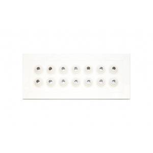 Grilles et registres peints en blanc Tecnosystemi à micro-buses réglables - Product Image 1