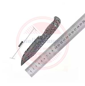 Lames vierges en acier damas faites à la main pour couteau couteaux de Camping en plein air ébauches de lame - Product Image 5