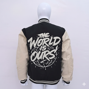 Chaqueta Universitaria Unisex con Logotipo Personalizado, Chaqueta de Béisbol Retro Vintage con Parche Bordado de Chenilla Estadounidense para Hombre, Cómoda y Transpirable - Product Image 3