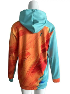 Factory Custom High Quality <b>Men's</b> Regular Fit Polyester Fleece <b>Pullover</b> Hoodie Quick Dry Breathable Eco-Friendly Sublimation OEM - Product Image 3
