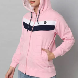Sudaderas con capucha de material suave de alta calidad para mujer, ropa de calle informal con cuello con capucha, gran oferta en invierno con logotipo frontal a bajo precio - Product Image 3