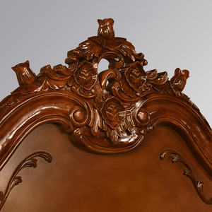 ชุดเตียงแกะสลักไม้หรูหราคลาสสิกแบบใหม่ทำขึ้นเองสำหรับโรงแรมวิลล่าและห้องนอนอพาร์ตเมนต์ - Product Image 4