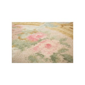 Alfombras de Lana Anudadas a Mano Aalam Beige Marrón Paem-1447 para Uso Doméstico, Alfombra Rectangular con Medallón para Entrada, para Adolescentes - Product Image 3