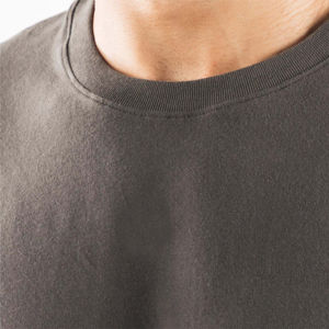 Camiseta de gimnasio de peso pesado personalizada para hombre, alta visibilidad, 100% algodón, gran tamaño, largo, con logotipo frontal para ropa de entrenamiento - Product Image 5