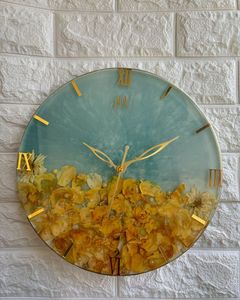 MIMIC Epoxy Resin Wall <b>Clock</b> Epoxy Resin Living Room best qulatiye Furniture Home Decor Wall <b>Clock</b> Customized best - Product Image 3
