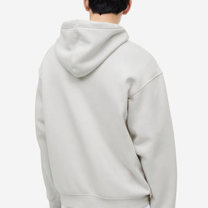 Sweat-shirt à capuche personnalisé 100% coton pour hommes, style Boxy surdimensionné sans ficelles, brodé et teint en plaine, pour l'hiver - Product Image 3