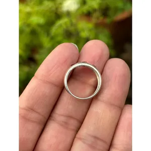Natural Three <b>Garnet</b> <b>Ring</b> 925 Sterling <b>Silver</b> Handmade Gemstone Jewelry Wholesale Supplier - Product Image 5