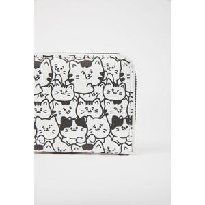 Portafoglio in finta pelle leopardato da donna C0885axns