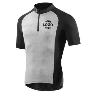 Maillot de cyclisme d'extérieur en gros pour hommes, personnalisé, manches courtes, avec votre logo, séchage rapide, respirant, chemise longue, nom d'équipe OEM, 100% coton - Product Image 1