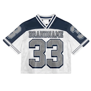 2025 Top qualité nouveau Design fait Sublimation hommes à manches courtes Fans chemise 100% Polyester séchage rapide maillot de Football américain - Product Image 4