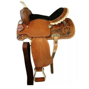 Vente chaude nouvelle conception Western Barrel Saddle Tackset Horse Racing Equipment de l'exportateur et du fabricant indiens - Product Image 2