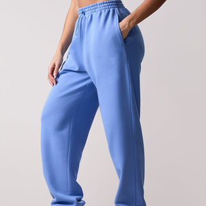 Pantalones deportivos de pierna ancha para mujer, pantalones informales de alta calidad, material suave y transpirable, ropa cómoda de ajuste relajado para uso diario - Product Image 2