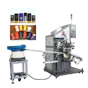 Automatische Cap Drukmachine Ronde Cilindrische Caps Buis Folie Hot Stamping Machine Cap Printer