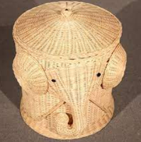 Panier de rangement en rotin tressé écologique de haute qualité à prix abordable, design personnalisé, décoration de salon, figurines d'animaux en jacinthe d'eau