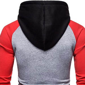 Haute qualité 390gsm hommes chauffant polaire pull à capuche vêtements d'hiver Polyester/coton sweat en relief solide motif impression - Product Image 4