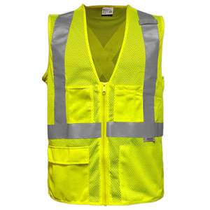 Gilet de sécurité pour travaux de construction d'ingénieurs Gilet décontracté à poches multiples pour l'extérieur Gilet en toile pour vêtements de travail - Product Image 4
