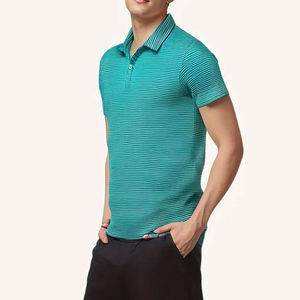 Polos transpirables de algodón para hombre, ropa informal, nuevo diseño, logotipo personalizado, color sólido, talla grande - Product Image 3
