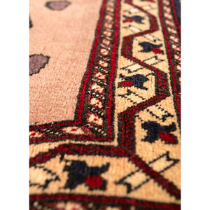 Aalam Hand Knotted <b>Wool</b> Rugs <b>Red</b> & Orange Kilim Style 9x12 Rectangle Abstract Animal Print for Home Entryway Pae-4906 - Product Image 3