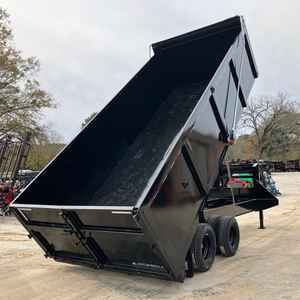 Remolque Volquete de Cuello de Cisne 8×20 24.9K, el Más Vendido del 2026, con Ejes Dobles en Tándem, Laterales de 4 pies y Elevador Telescópico - Product Image 5