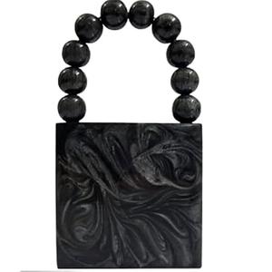 Customized <b>Unique</b> Design Pastel Striped Pearly Resin Clutch <b>Bag</b> or Colorful Striped Clutch <b>Bag</b> - Product Image 1