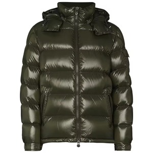 <b>White</b> <b>Men's</b> Winter <b>Puffer</b> <b>Jacket</b> Hooded Zip-Up Customized Logo Breathable Oversized High Street Outerwear - Product Image 6