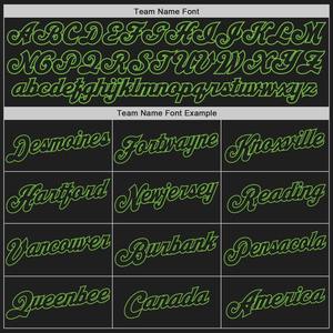 เสื้อเบสบอลแฟชั่นแยกส่วนสีขาว-ดำนีออนสีเขียวแท้ออกแบบได้ตามต้องการ - Product Image 4