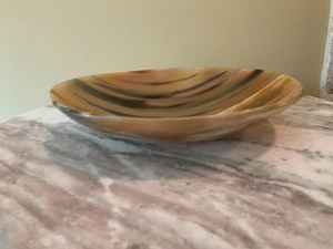 Élégant petit bol à salade en corne naturelle, fabriqué à la main, riche et brillant, marbrure, outil de service pour amoureux de la nature, prix de gros, artisanat HF - Product Image 3