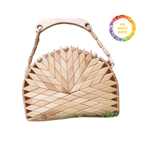Sac tissé en bambou naturel pour un transport quotidien, conçu avec un charme rustique et des tons naturels doux pour des tenues polyvalentes - Product Image 2